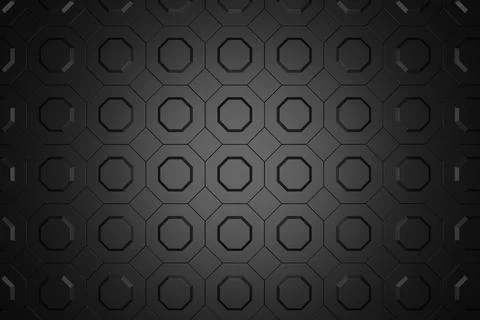 Abstract background of octagon shape. 3D rendering. Stock Illustration