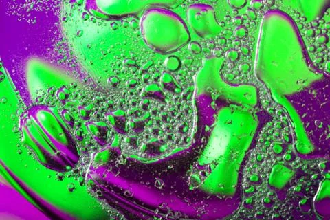 Abstract background with oily drops Stock Photos