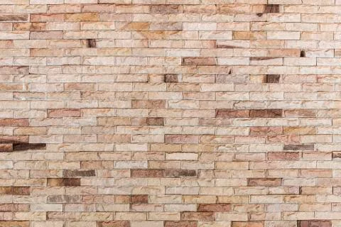 Abstract background from old brown bricks pattern on wall with grunge. Archit Stock Photos