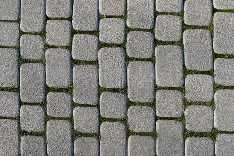 Abstract background of old cobblestone pavement Stock Photos