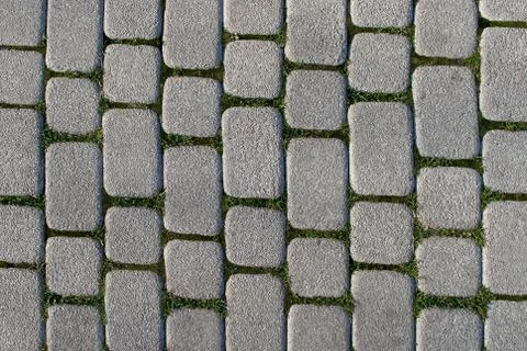 Abstract background of old cobblestone pavement Stock Photos
