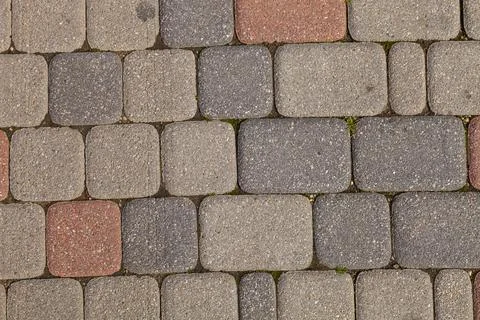 Abstract background of old cobblestone pavement Stock Photos
