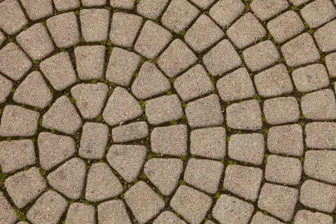 Abstract background of old cobblestone pavement Stock Photos
