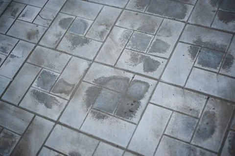 Abstract background. Old cobblestone pavement close-up. City pattern, Stock Photos