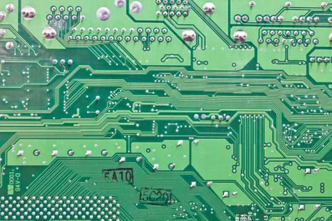 Abstract background with old computer circuit board Stock Photos