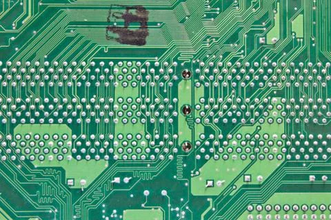 Abstract background with old computer circuit board Stock Photos