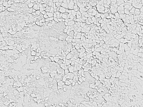 Abstract background, old cracked plaster wall, texture, white paint  cracks Stock Photos