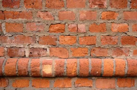Abstract background of an old red brick wall Stock Photos