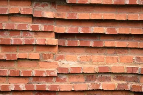Abstract background of an old red brick wall Stock Photos