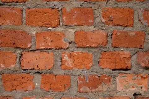 Abstract background of an old red brick wall Stock Photos