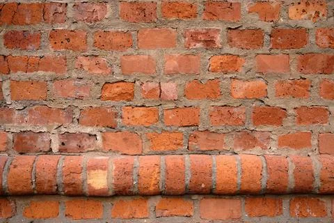 Abstract background of an old red brick wall Fotos de archivo
