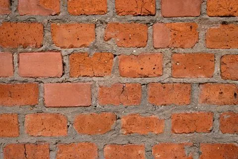 Abstract background of an old red brick wall Stock Photos