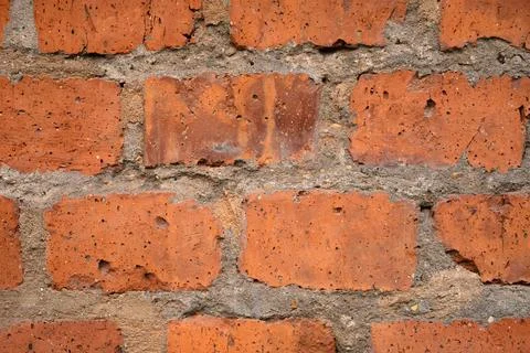 Abstract background of an old red brick wall Stock Photos