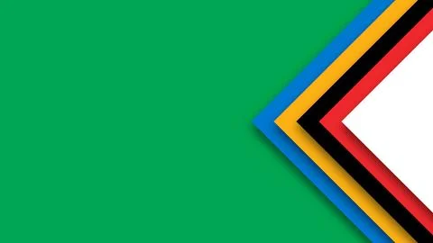 Abstract background in Olympic colors. Geometric figures - red, green, orange Stock Illustration