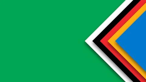 Abstract background in Olympic colors. Geometric figures - red, green, oran.. Stock Illustration