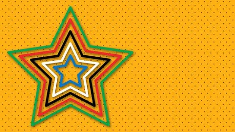 Abstract background in Olympic colors. Geometric figures - red, green, oran.. Stock Illustration