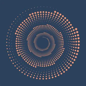 Abstract background. Optical art pattern. Design spiral dots backdrop. Optical Stock Illustration