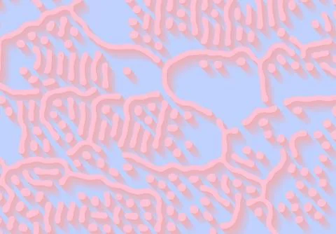 Abstract background with optical illusion generative pattern and pastel colors Stock Illustration