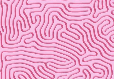 Abstract background with optical illusion generative pattern and vibrant fluid 库存插图