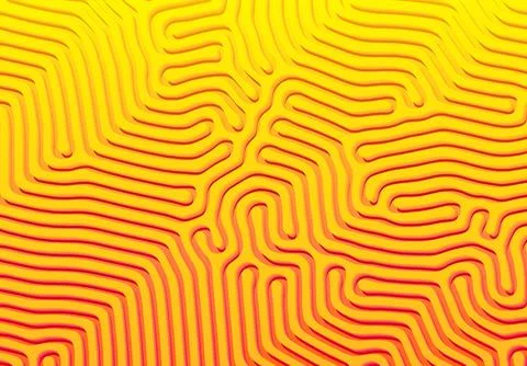 Abstract background with optical illusion generative pattern and vibrant fluid 스톡 일러스트