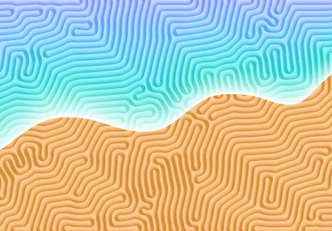 Abstract background with optical illusion generative pattern and vibrant fluid 스톡 일러스트