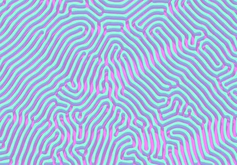 Abstract background with optical illusion generative pattern and vibrant fluid Stockillustratie