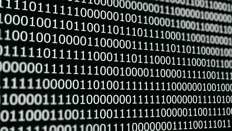 Abstract background or foreground with binary code. Digits 0 1 changes rand.. Vídeos de archivo 242571399