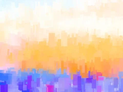 Abstract background or texture with geometric objects in soft pastel colors Stock Illustration