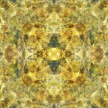Abstract background or texture of a stone wall with figures and a central sta Stock Photos