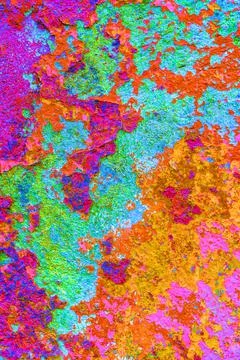 Abstract background or texture of yellow green pink blue and orange colors Stock Photos