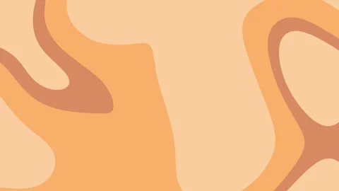 Abstract background with orange and brown curves. Stock Footage 292094780