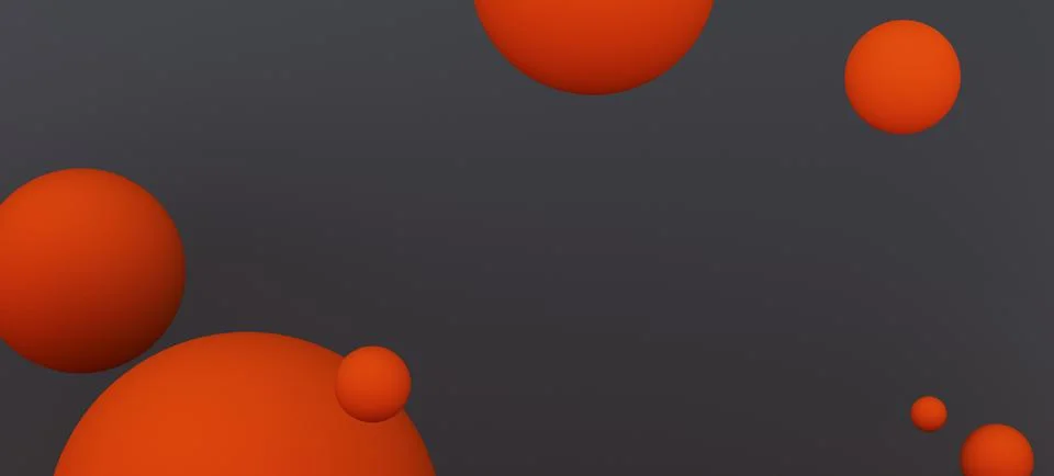 Abstract background with orange balls on graphite background. a place for you Stock Illustration