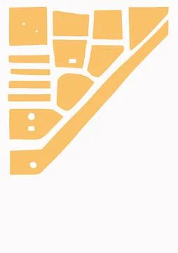 Abstract background. Orange blocks stacked on top of each other. Vector Stockillustratie