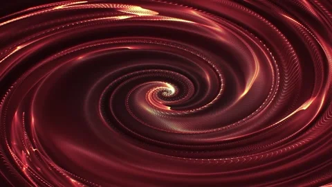 Abstract background with orange brown swirl of rotating particle patterns Stock Footage 263805033