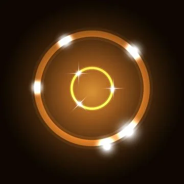 Abstract background with orange circles Stock Illustration