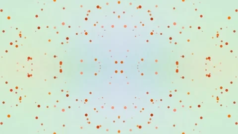 Abstract Background with Orange Dots on Light Green Stock Footage 331894784