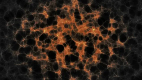 Abstract Background in Orange Stock Footage 87326413