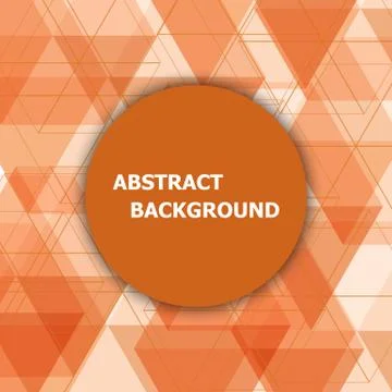 Abstract background with orange hexagon template Stock Illustration