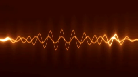 Abstract background. orange high-tech waveform. Video stock 51475020