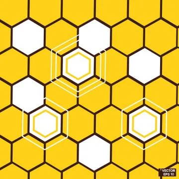 Abstract background. Orange honeycombs. Stock Illustration