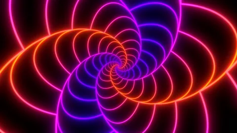 Abstract background in orange, red and purple neon glow colors. Stock Footage 156705828