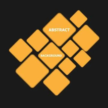 Abstract background with orange rhombus Stock Illustration
