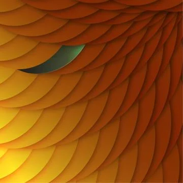 Abstract background of orange scales. vector, eps10 Illustrazione stock