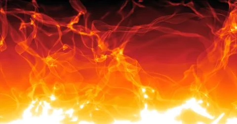 Abstract background of orange smoke and fire in the rays of the sun, beauti.. Illustrazione stock