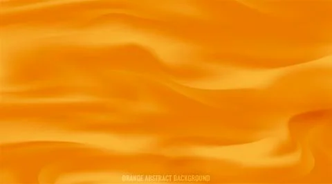 Abstract Background Orange. Smooth Color Wave Vector. Stock Illustration