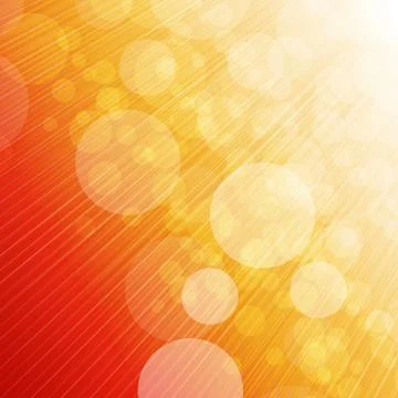 Abstract background with orange sun rays Stock Illustration