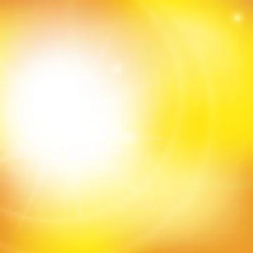 Abstract background with orange sun rays Stock Illustration