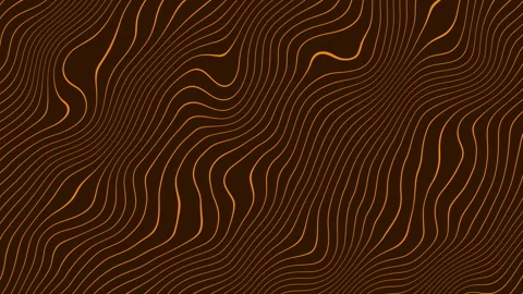Abstract background with orange wavy lines on brown Stock Footage 285097111