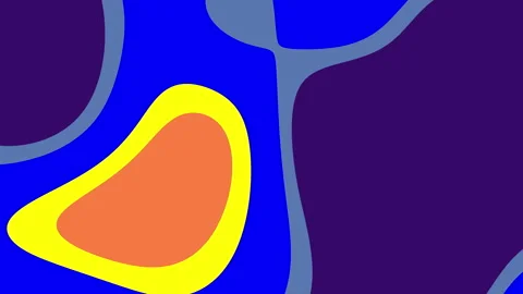 Abstract background with orange yellow blue and purple colors. Stock Footage 306198366