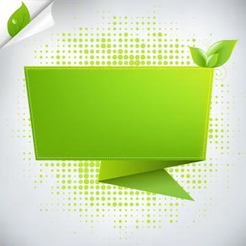 Abstract background with origami Stock Illustration